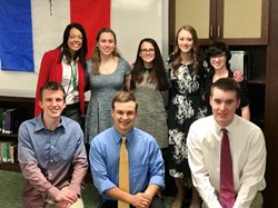 French National Honor Society Inducts Seven